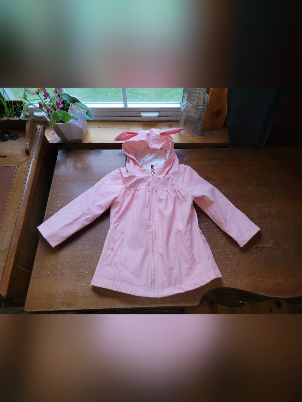 Cat & Jack 2T Rabbit Rain Jacket